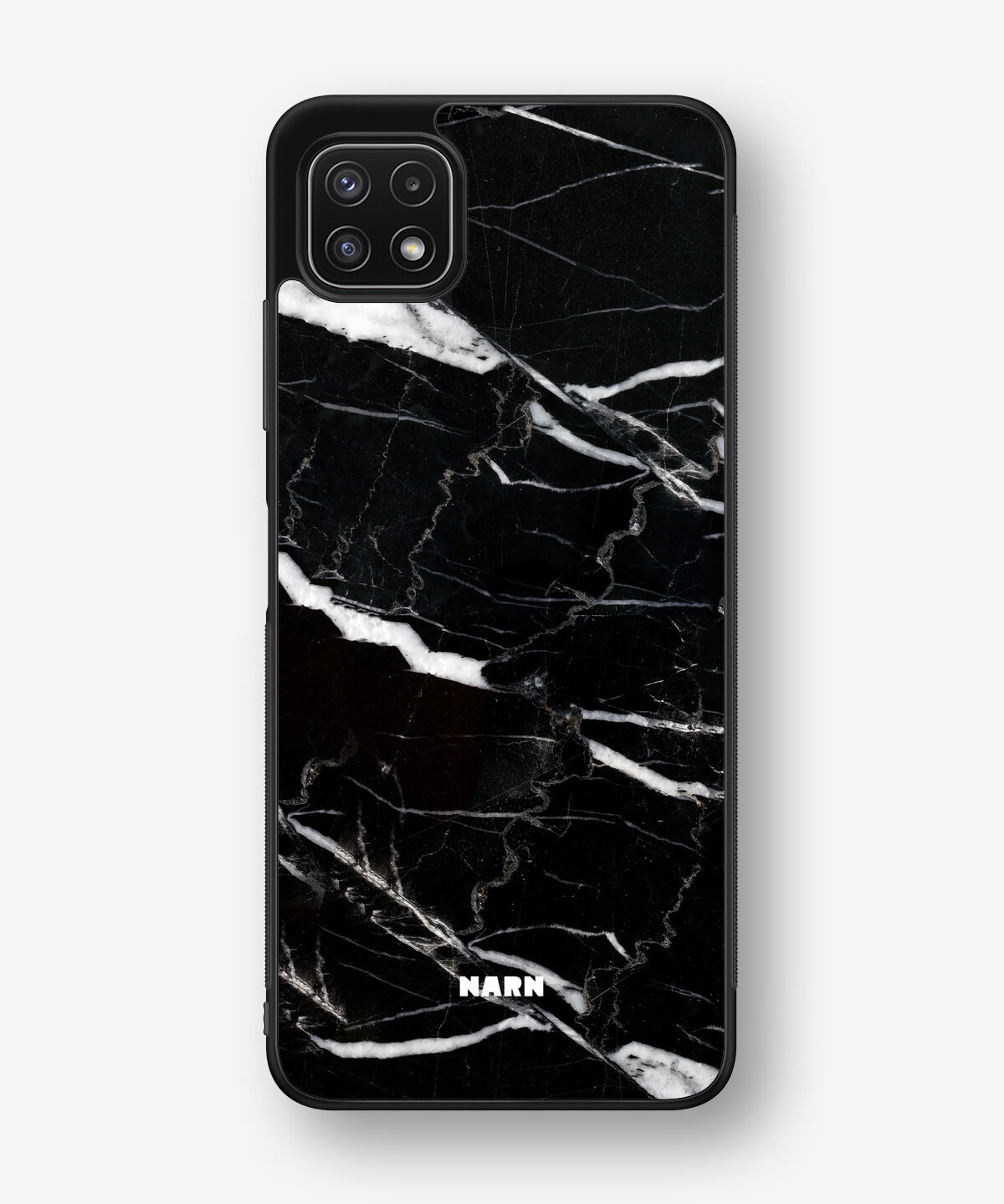 Samsung Galaxy A22 4G Hard Case – Black Marble - View 1