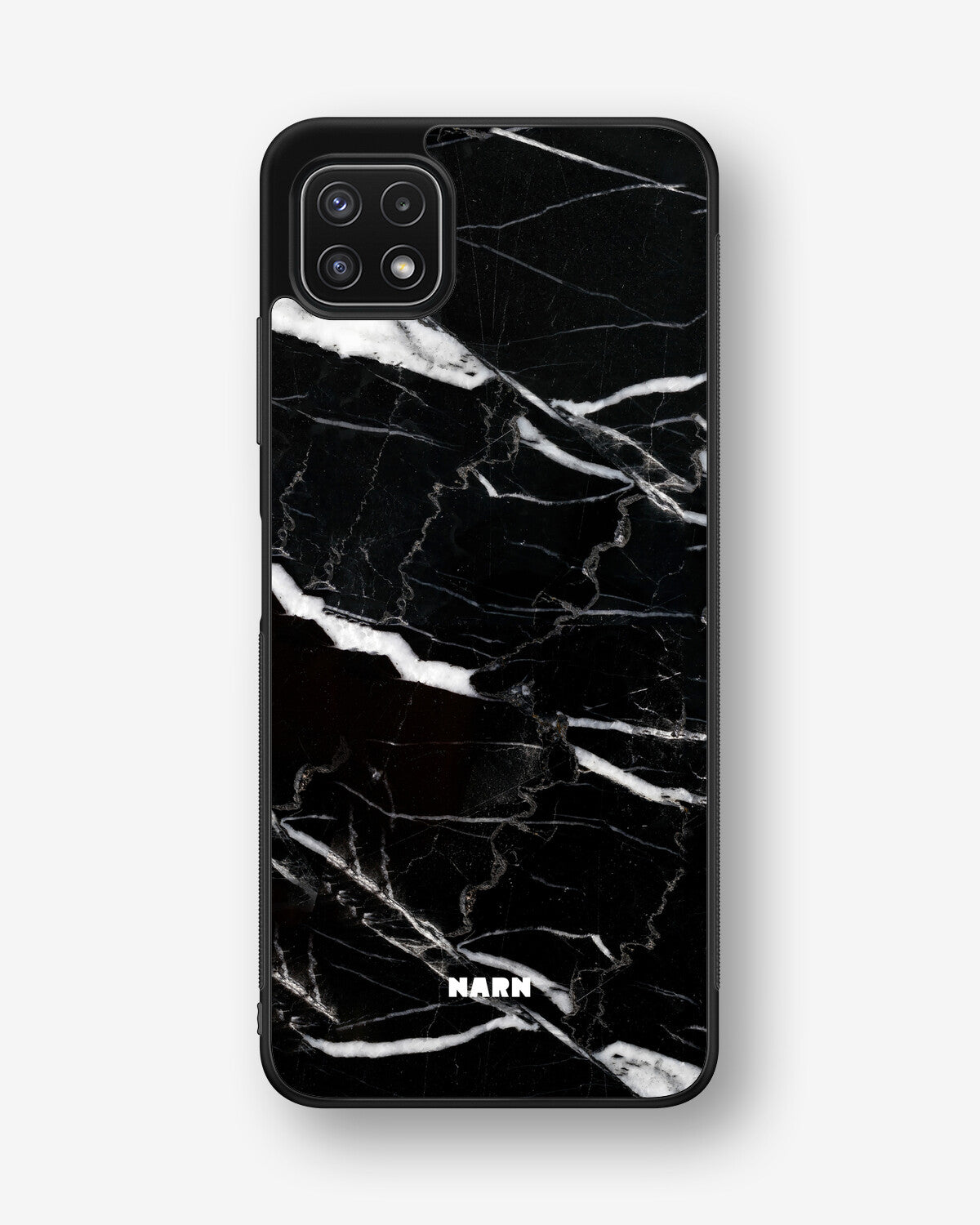 Samsung Galaxy A22 4G Hard Case – Black Marble - View 1