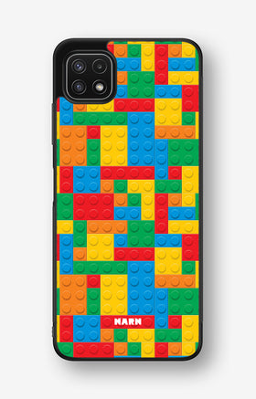 Samsung Galaxy A22 4G Hard Case – Building Bricks - View 1