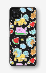 Samsung Galaxy A22 4G Hard Case – Cute Stickers - View 1