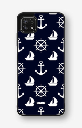 Samsung Galaxy A22 4G Hard Case – Deep Blue Voyage - View 1