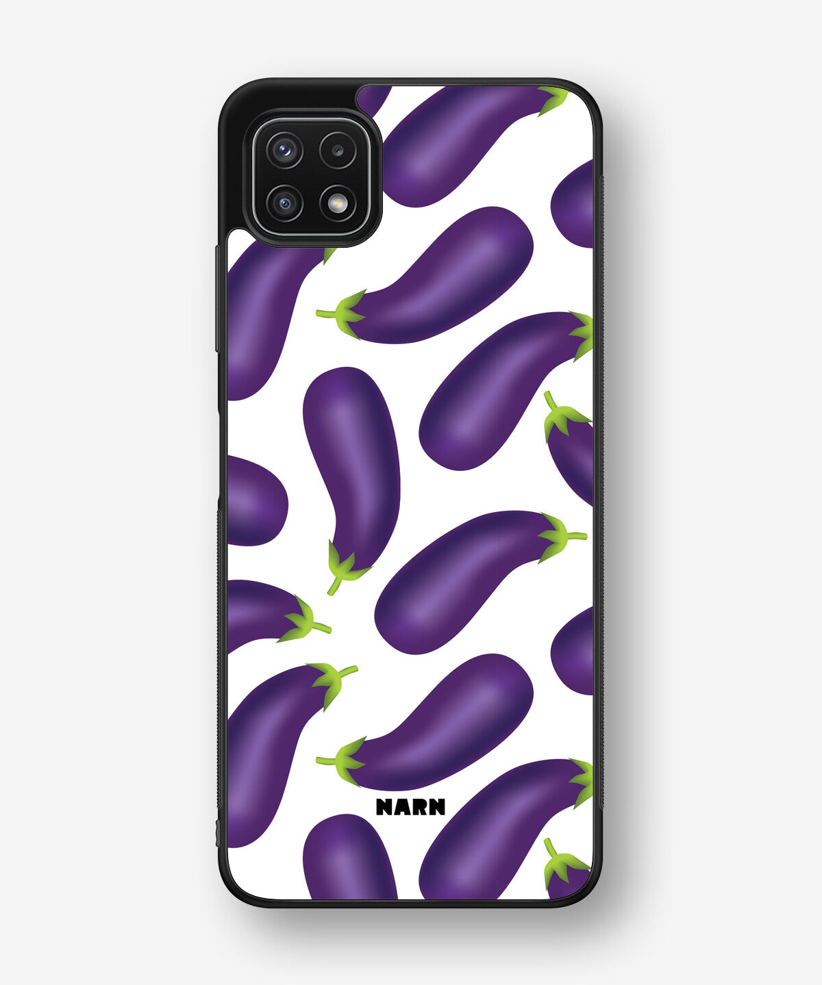 Samsung Galaxy A22 4G Hard Case – Eggplant Pattern - View 1