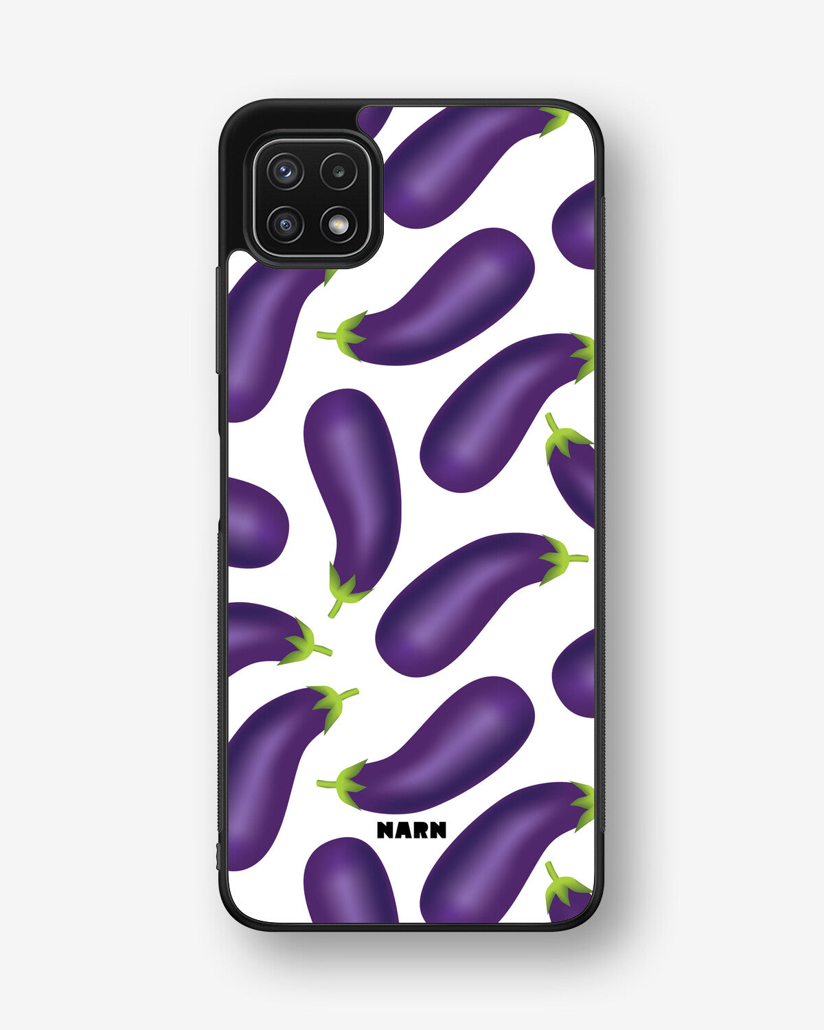 Samsung Galaxy A22 4G Hard Case – Eggplant Pattern - View 1