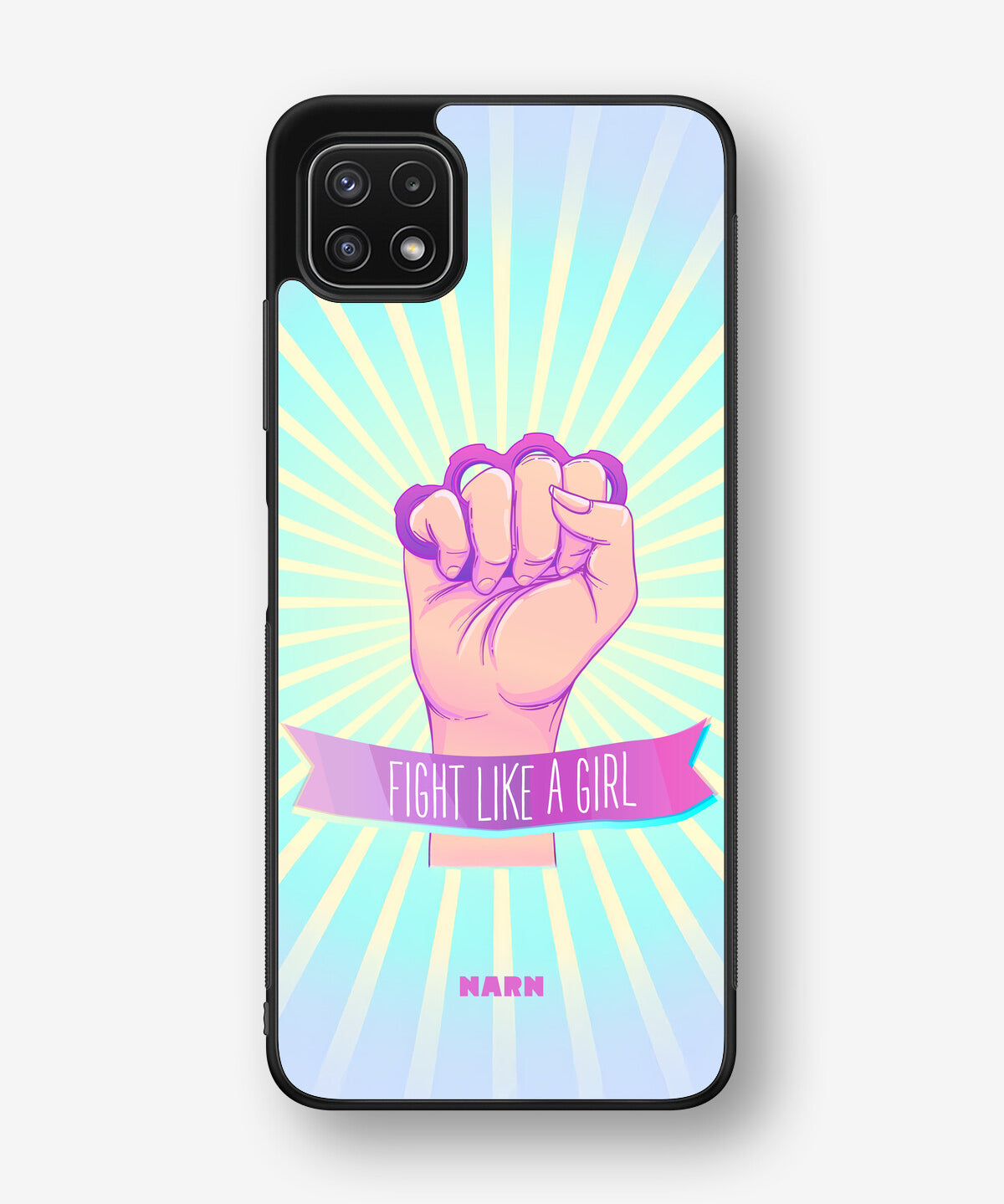 Samsung Galaxy A22 4G Hard Case – Fight Like A Girl - View 1