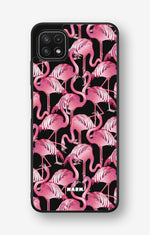 Samsung Galaxy A22 4G Hard Case – Flamingos - View 1