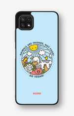 Samsung Galaxy A22 4G Hard Case – Friends, Not Food - View 1