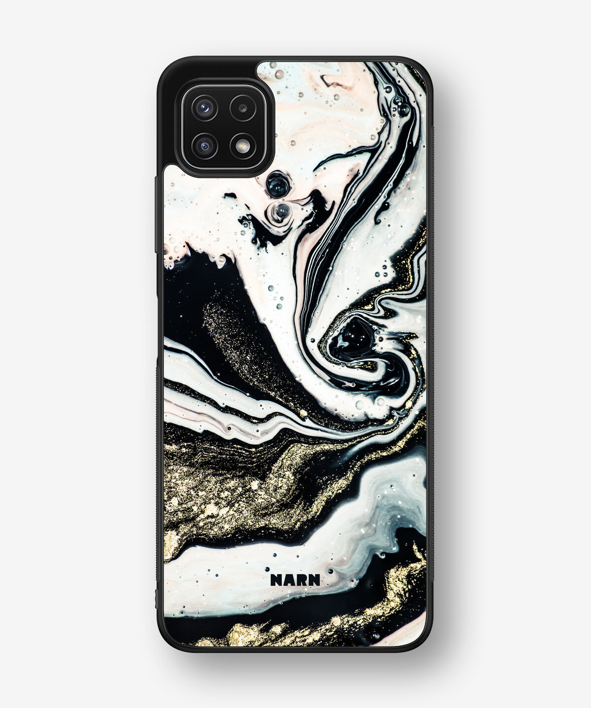 Samsung Galaxy A22 4G Hard Case – Golden Swirl - View 1