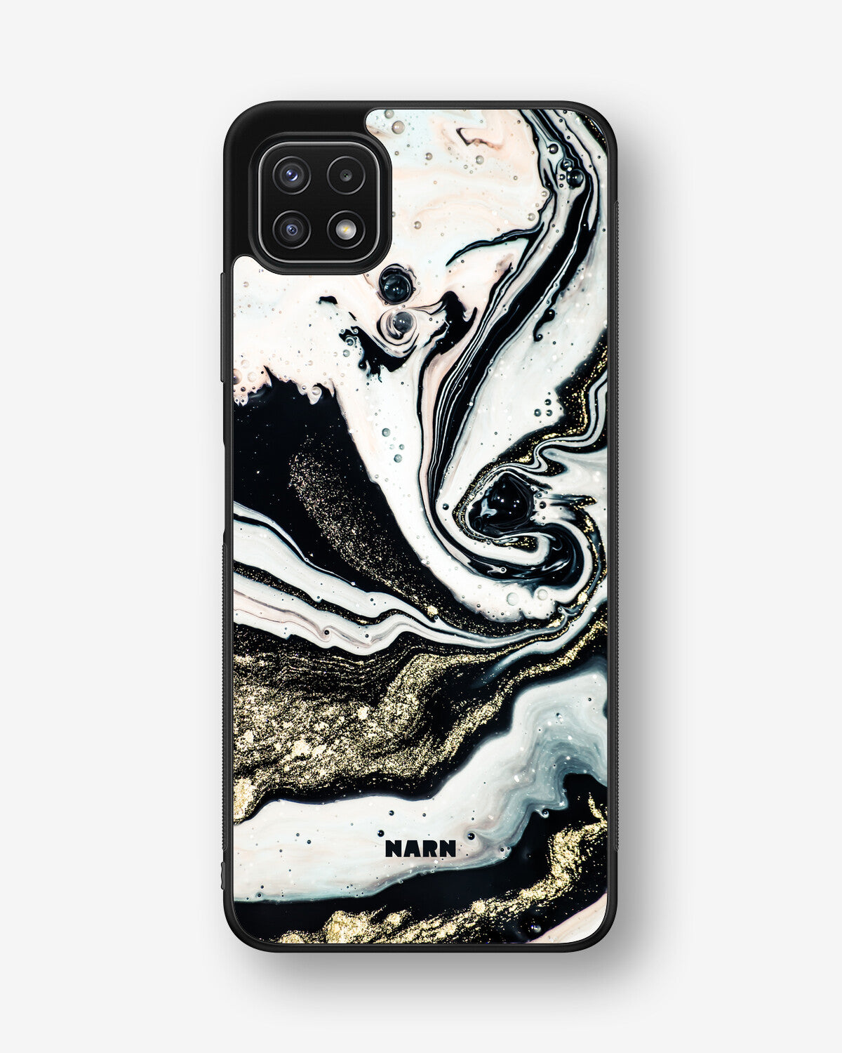 Samsung Galaxy A22 4G Hard Case – Golden Swirl - View 1