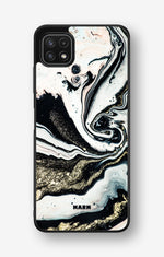 Samsung Galaxy A22 4G Hard Case – Golden Swirl - View 1