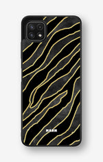Samsung Galaxy A22 4G Hard Case – Golden Zebra - View 1