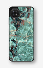 Samsung Galaxy A22 4G Hard Case – Green Marble - View 1