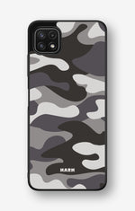 Samsung Galaxy A22 4G Hard Case – Grey Camo - View 1