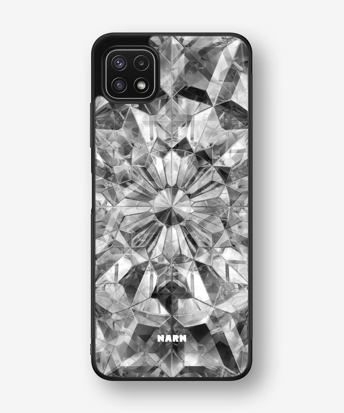Samsung Galaxy A22 4G Hard Case – Grey Crystals - View 1