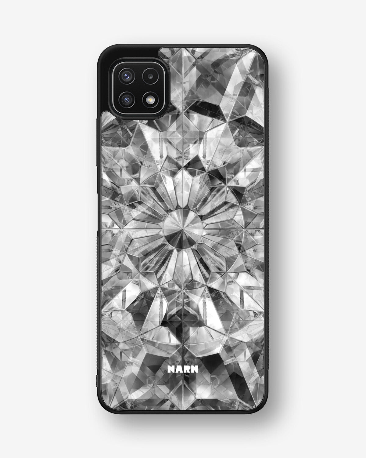 Samsung Galaxy A22 4G Hard Case – Grey Crystals - View 1