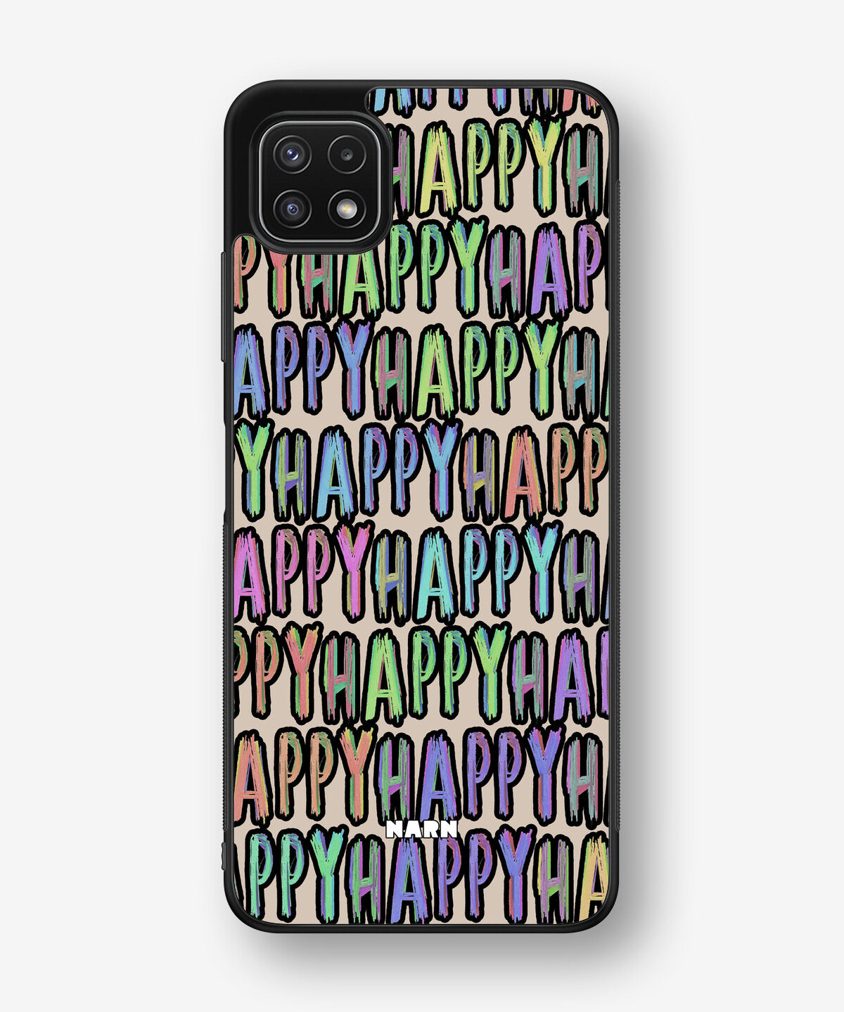 Samsung Galaxy A22 4G Hard Case – Happy - View 1