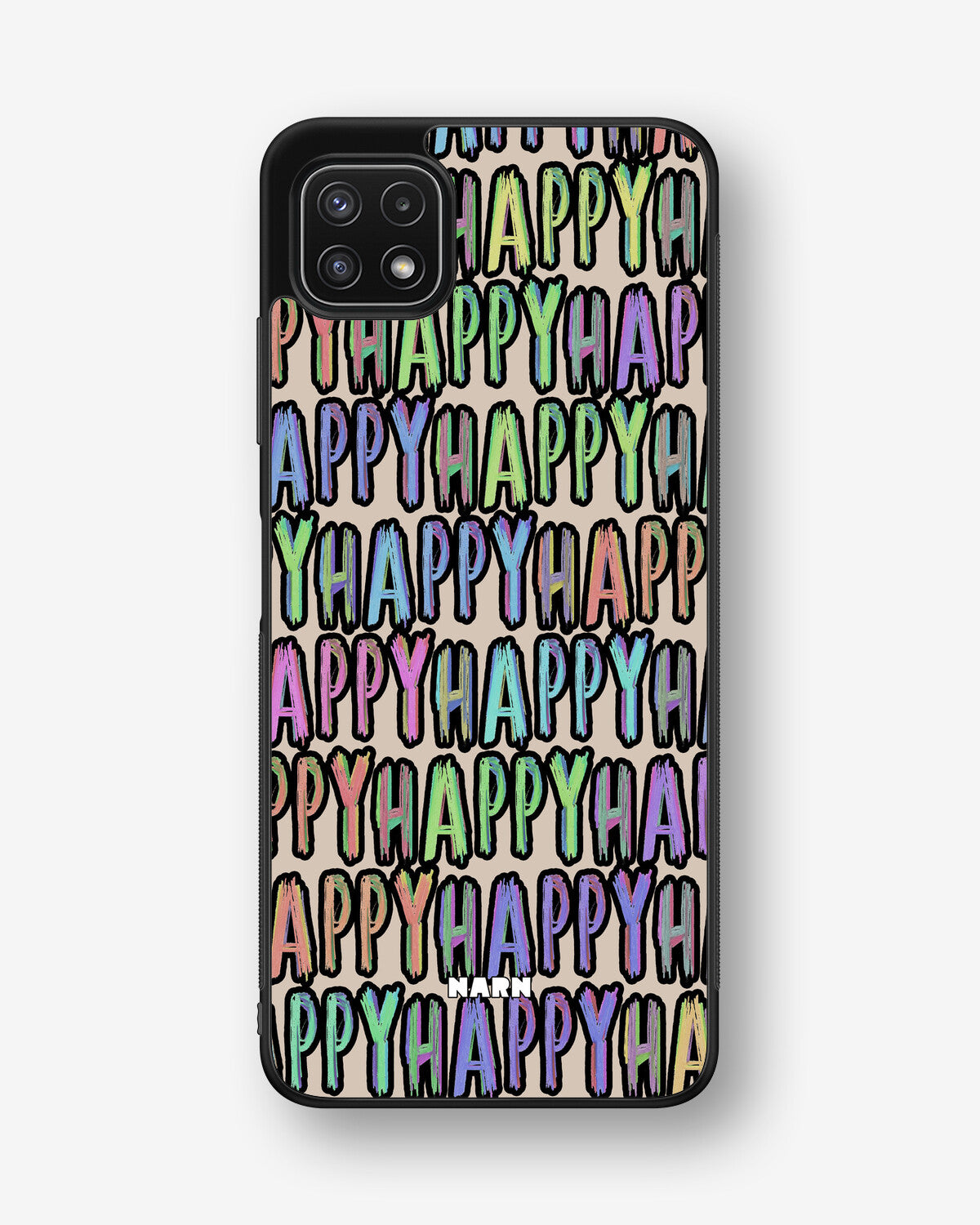 Samsung Galaxy A22 4G Hard Case – Happy - View 1