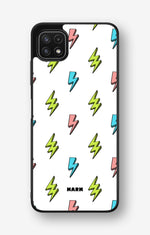 Samsung Galaxy A22 4G Hard Case – Lightning Bolts - View 1