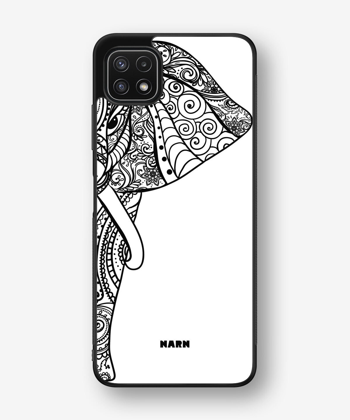 Samsung Galaxy A22 4G Hard Case – Mandala Elephant - View 1