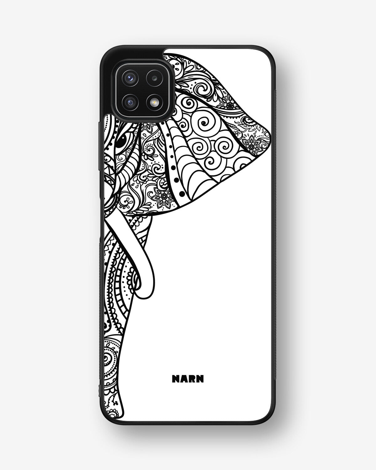 Samsung Galaxy A22 4G Hard Case – Mandala Elephant - View 1