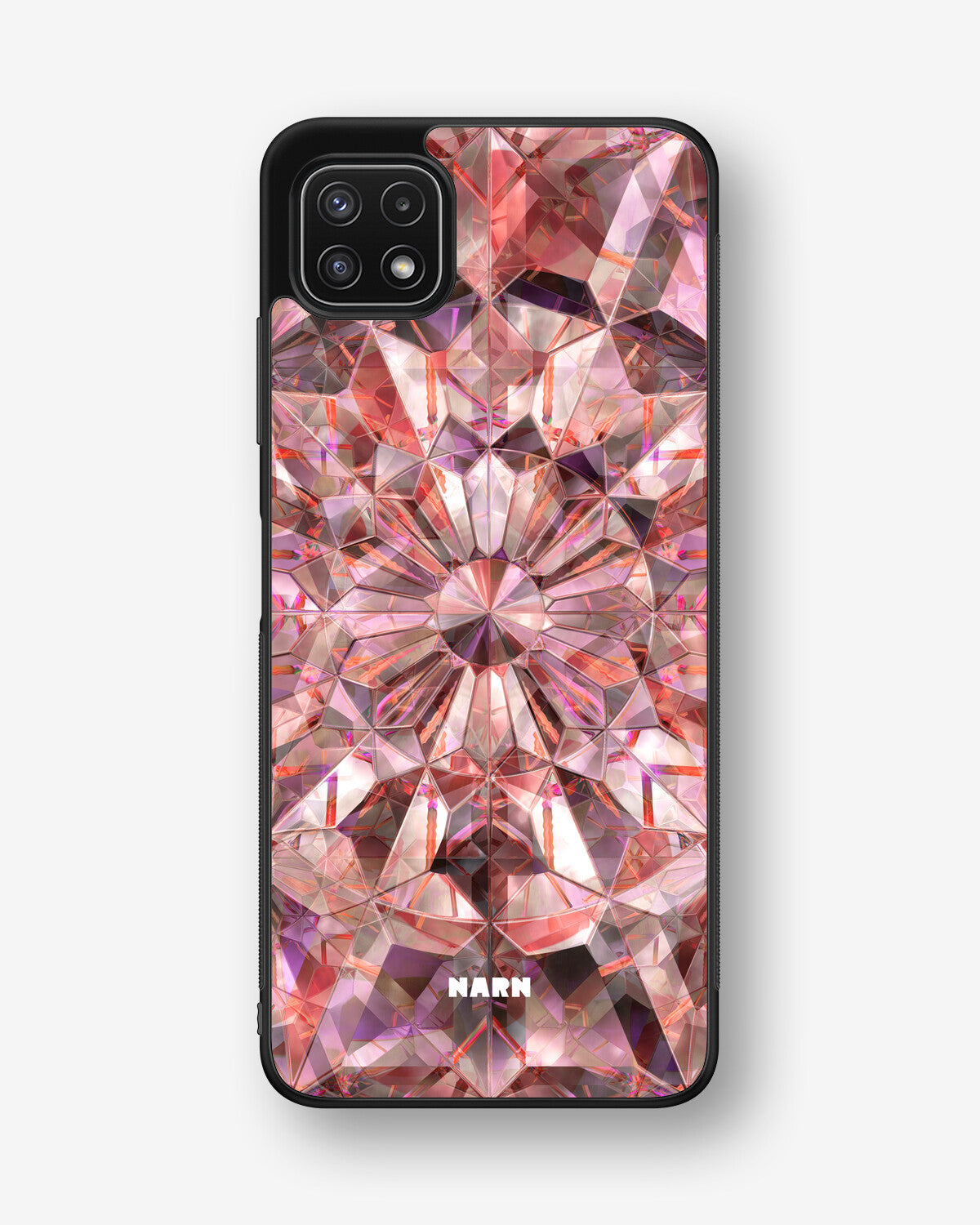 Samsung Galaxy A22 4G Hard Case – Pink Crystals - View 1