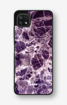 Samsung Galaxy A22 4G Hard Case – Purple Marble - View 1