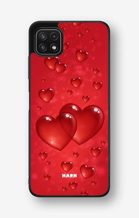 Samsung Galaxy A22 4G Hard Case – Red Romance - View 1