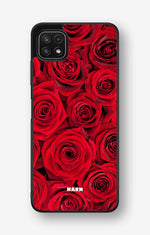Samsung Galaxy A22 4G Hard Case – Red Roses - View 1