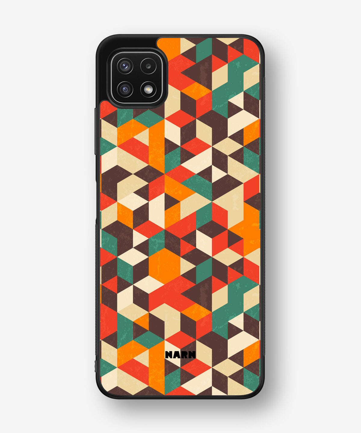 Samsung Galaxy A22 4G Hard Case – Retro Geometric - View 1
