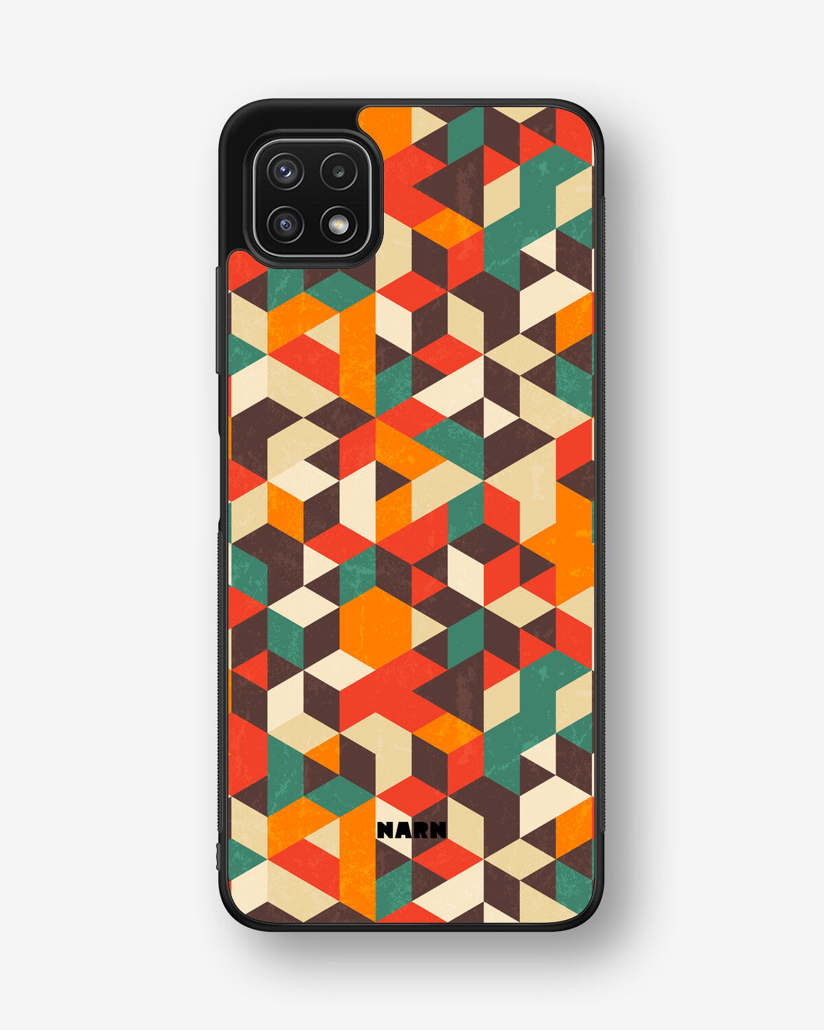 Samsung Galaxy A22 4G Hard Case – Retro Geometric - View 1
