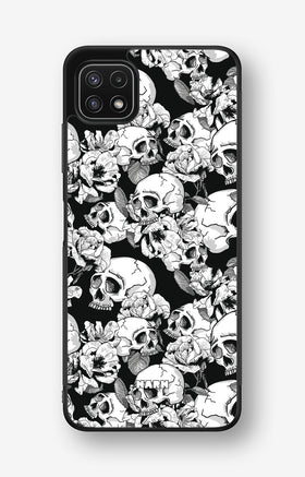 Samsung Galaxy A22 4G Hard Case – Skull Garden - View 1