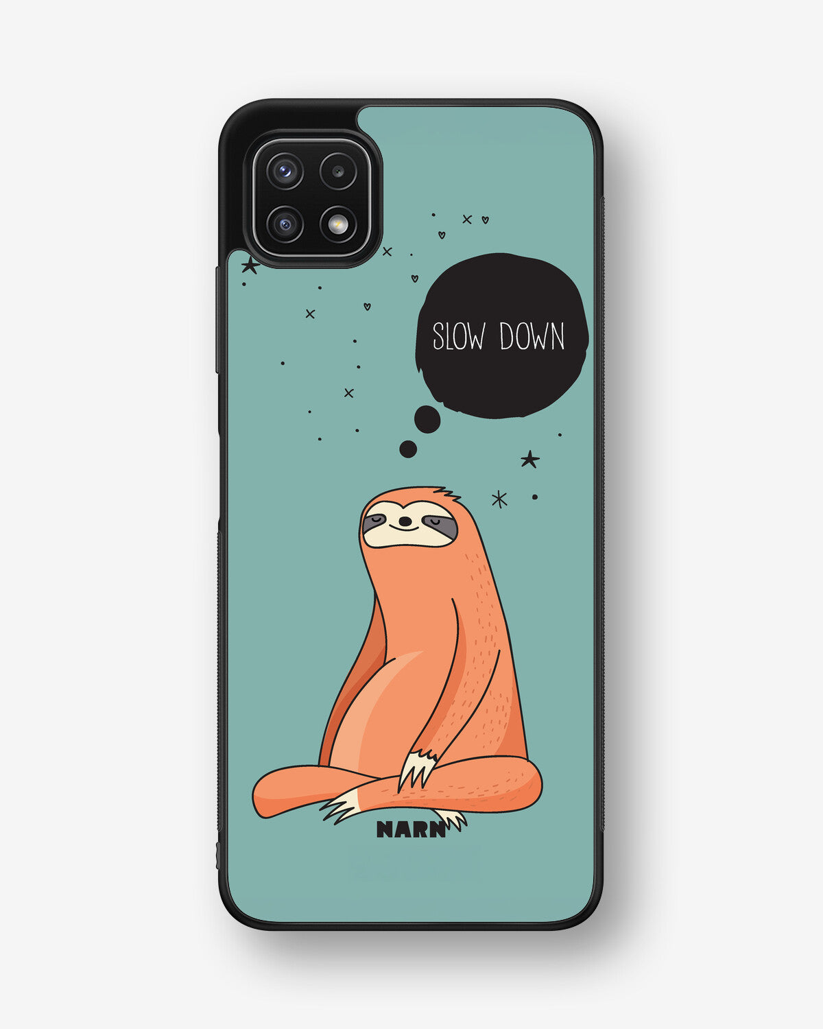 Samsung Galaxy A22 4G Hard Case – Slow Down Sloth - View 1