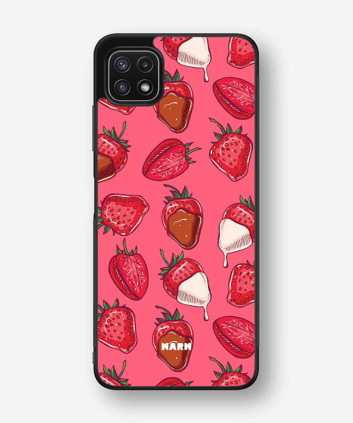 Samsung Galaxy A22 4G Hard Case – Strawberry Chocolate - View 1