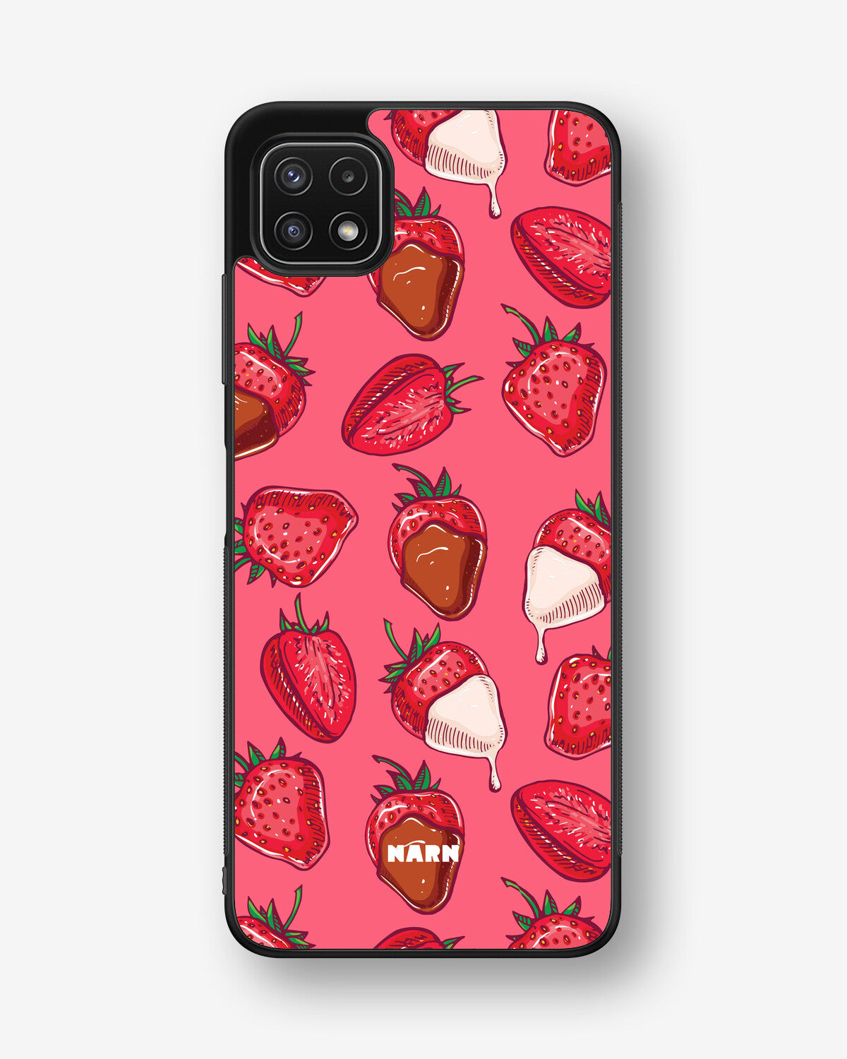 Samsung Galaxy A22 4G Hard Case – Strawberry Chocolate - View 1