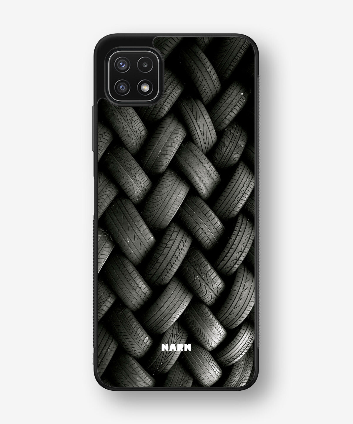 Samsung Galaxy A22 4G Hard Case – Tires Wall - View 1