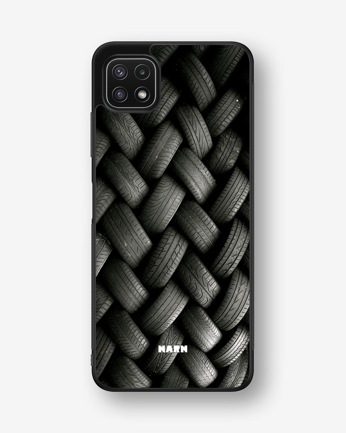 Samsung Galaxy A22 4G Hard Case – Tires Wall - View 1