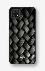Samsung Galaxy A22 4G Hard Case – Tires Wall - View 1