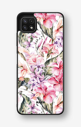Samsung Galaxy A22 4G Hard Case – Watercolor Flowers - View 1