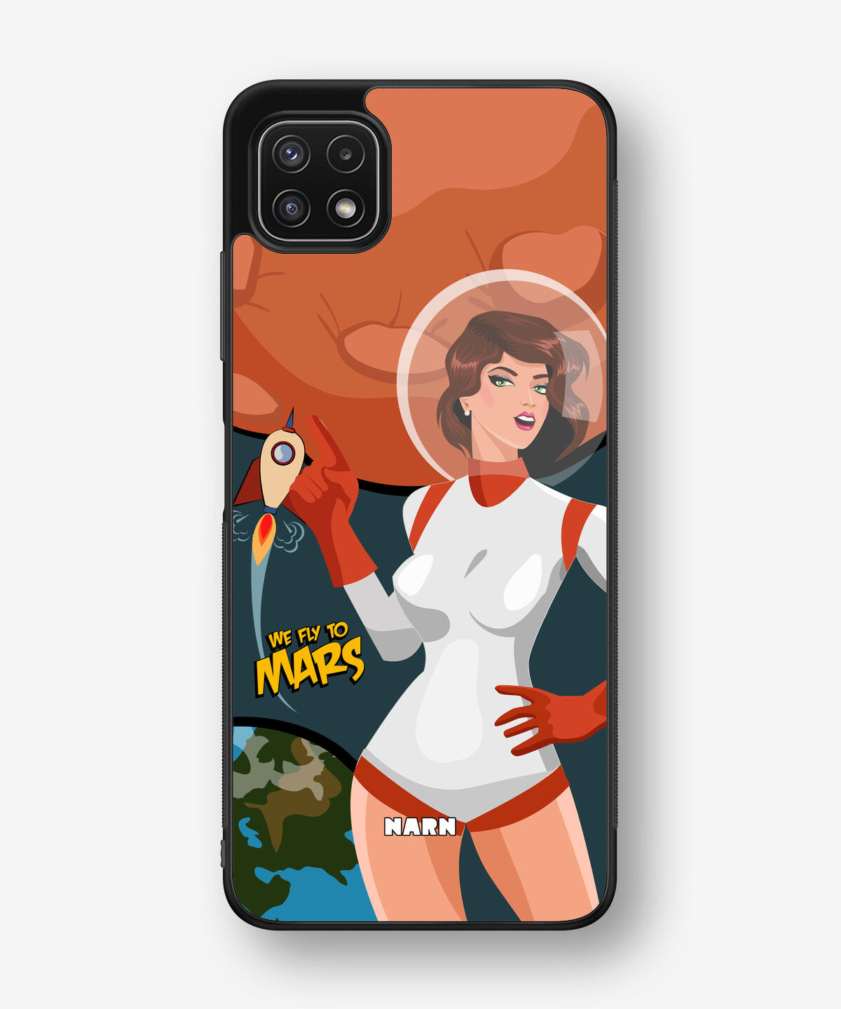 Samsung Galaxy A22 4G Hard Case – We Fly To Mars - View 1