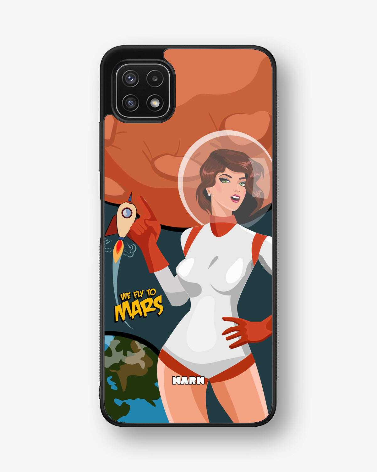 Samsung Galaxy A22 4G Hard Case – We Fly To Mars - View 1