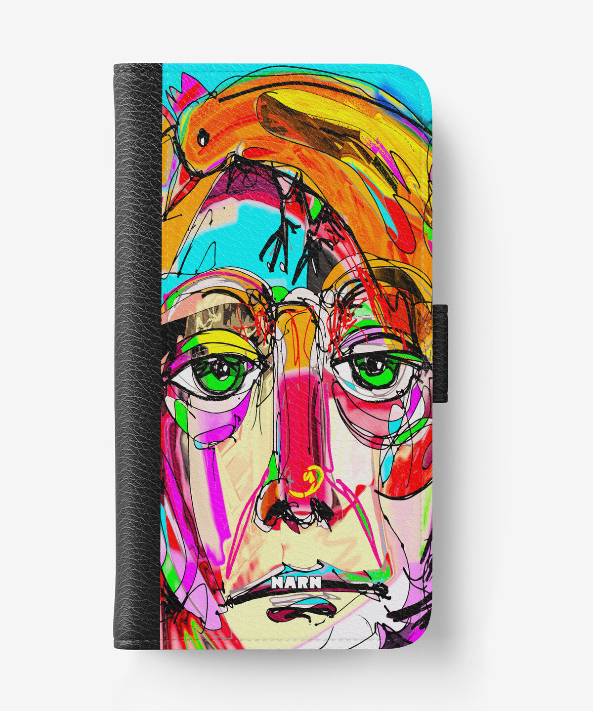 Samsung Galaxy A22 4G Wallet Case - Abstract Portrait - View 1