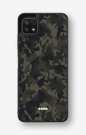 Samsung Galaxy A22 5G Hard Case – Jungle Green Camo - View 1
