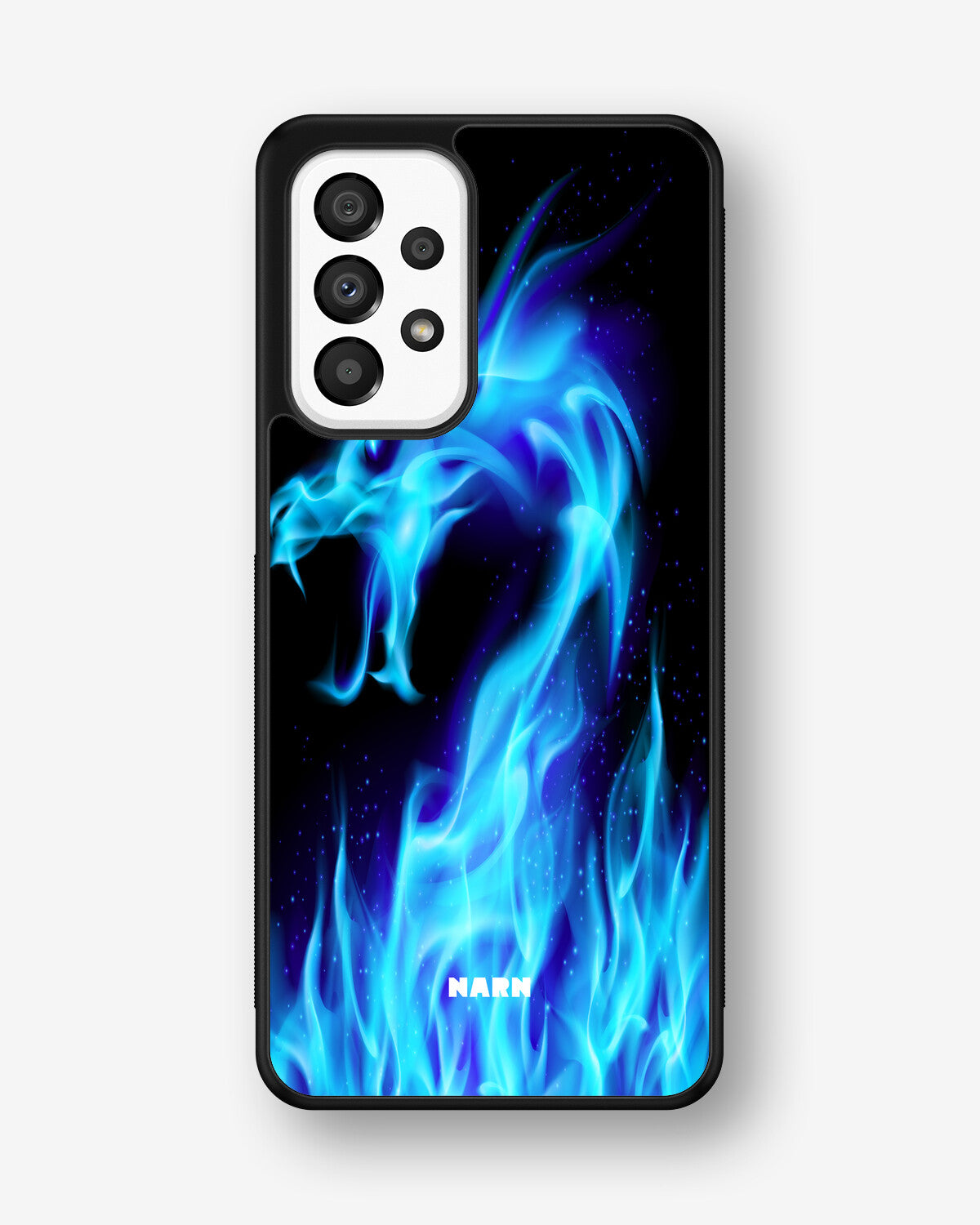 Samsung Galaxy A33 5G Hard Case – Blue Flames Dragon - View 1