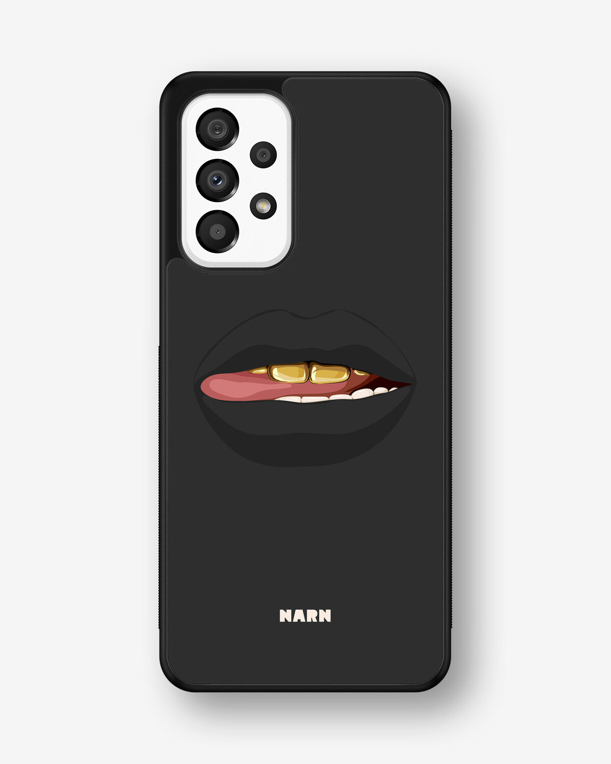 Samsung Galaxy A33 5G Hard Case – Golden Lips - View 1