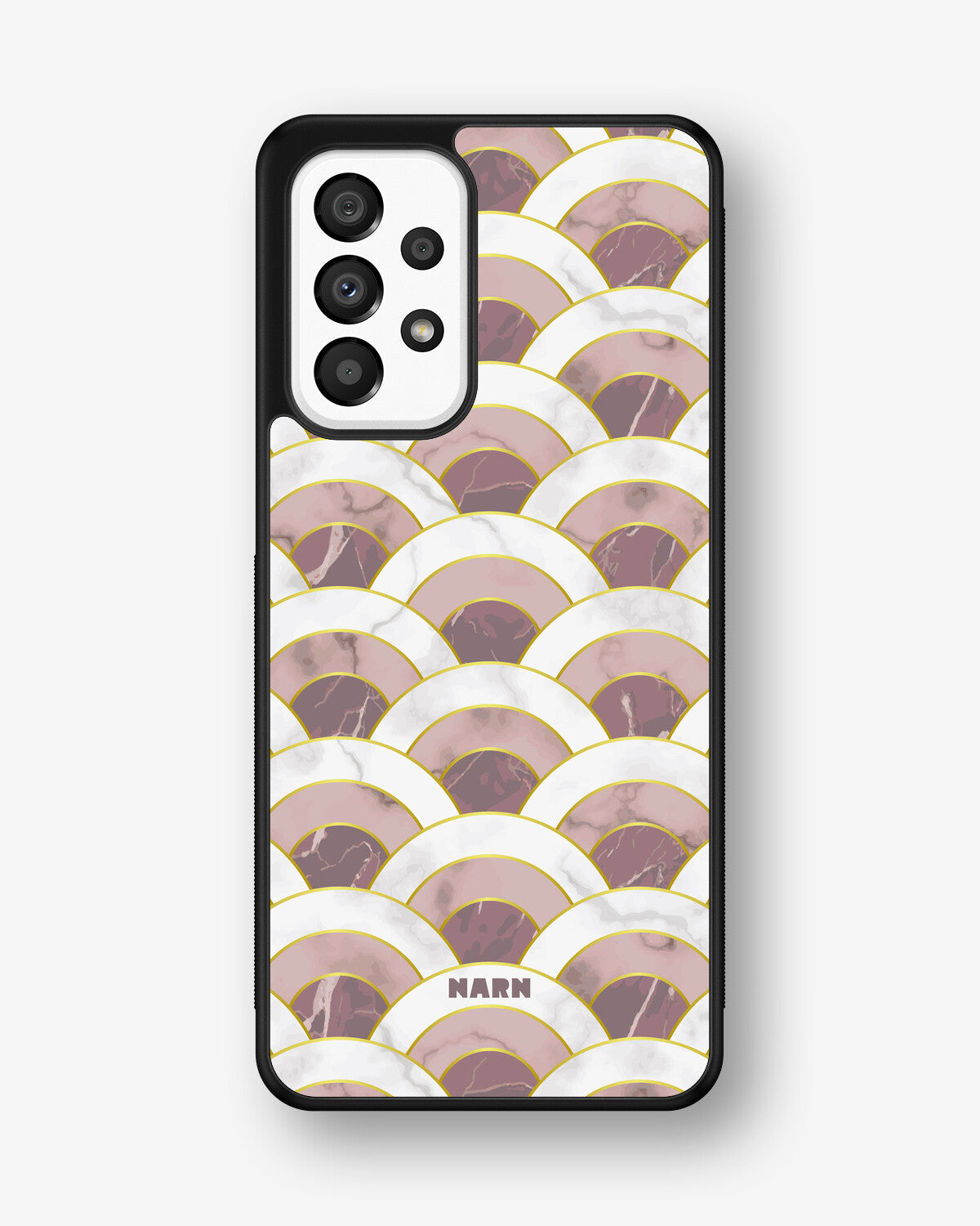 Samsung Galaxy A33 5G Hard Case – Pink Marble Waves - View 1