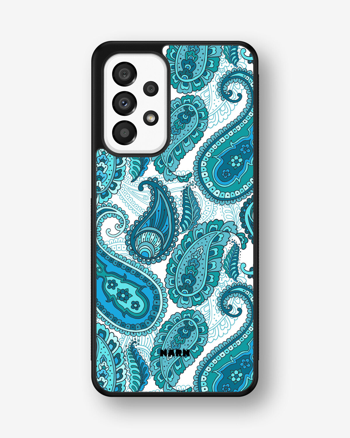 Samsung Galaxy A33 5G Hard Case – Turquoise Paisley - View 1