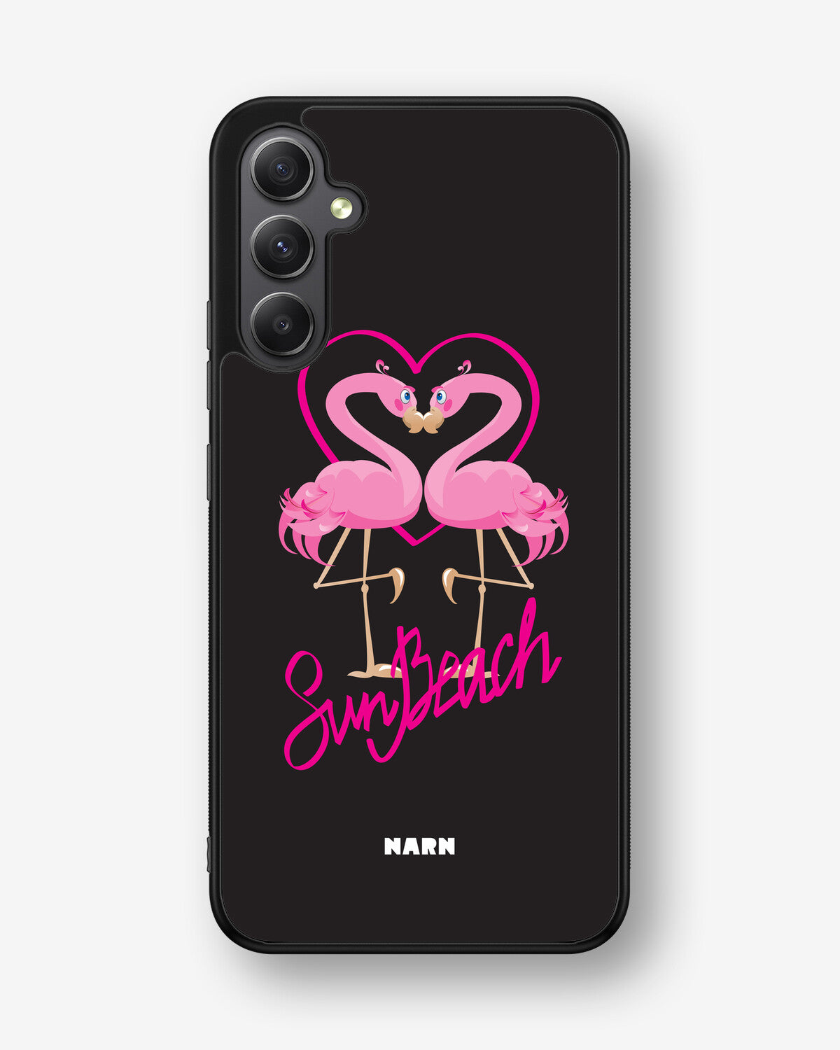 Samsung Galaxy A34 5G Hard Case – Beach Flamingo - View 1