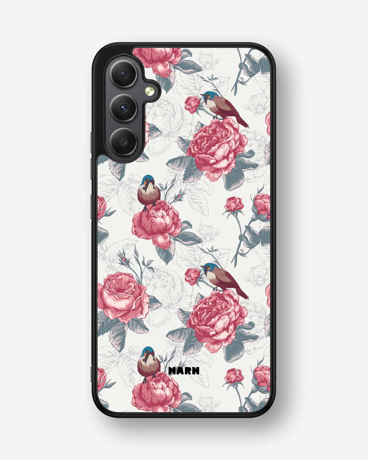 Samsung Galaxy A34 5G Hard Case – Birds Among Roses - View 1