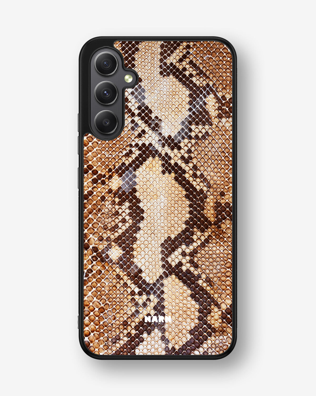 Samsung Galaxy A34 5G Hard Case – Brown Snakeskin - View 1