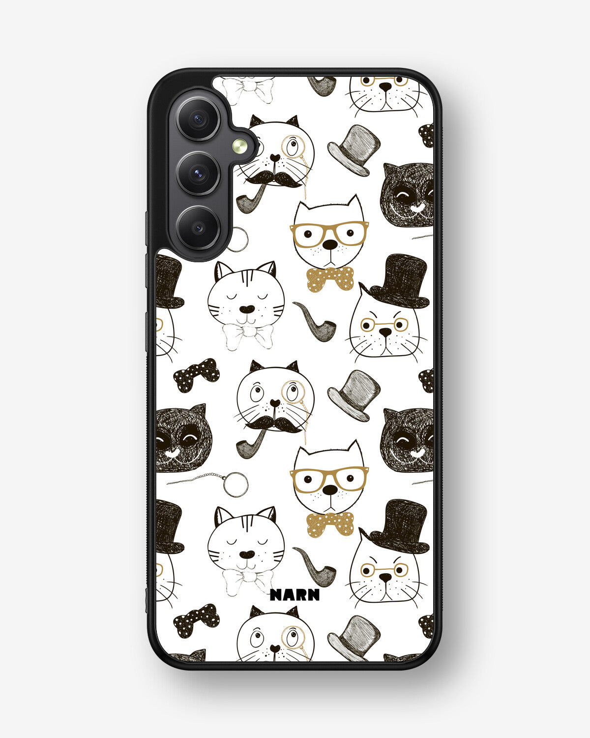Samsung Galaxy A34 5G Hard Case – Cartoon Cats - View 1