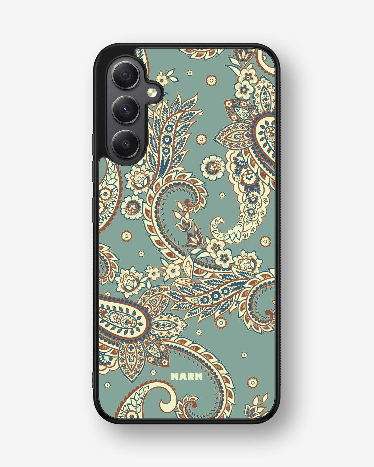 Samsung Galaxy A34 5G Hard Case – Paisley Green - View 1